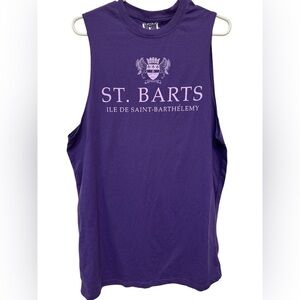 Isaac Morris Dress Purple St Barts Beach Sleeveless Tank